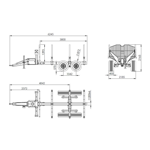 Vyvážecí vlek BMF 11T1 Pro