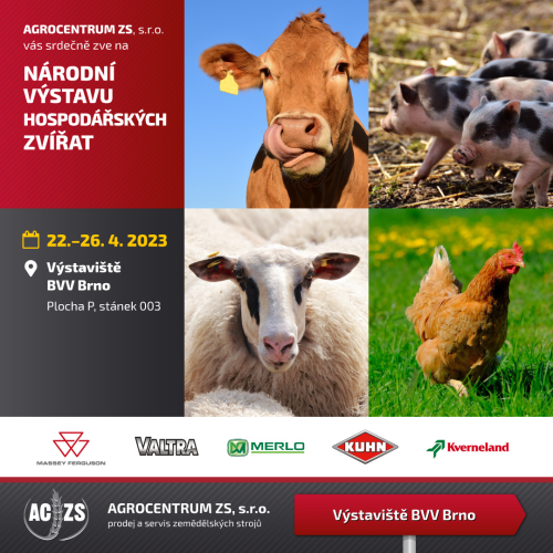 Pozvánka na Národní výstavu hospodářských zvířat 2023
